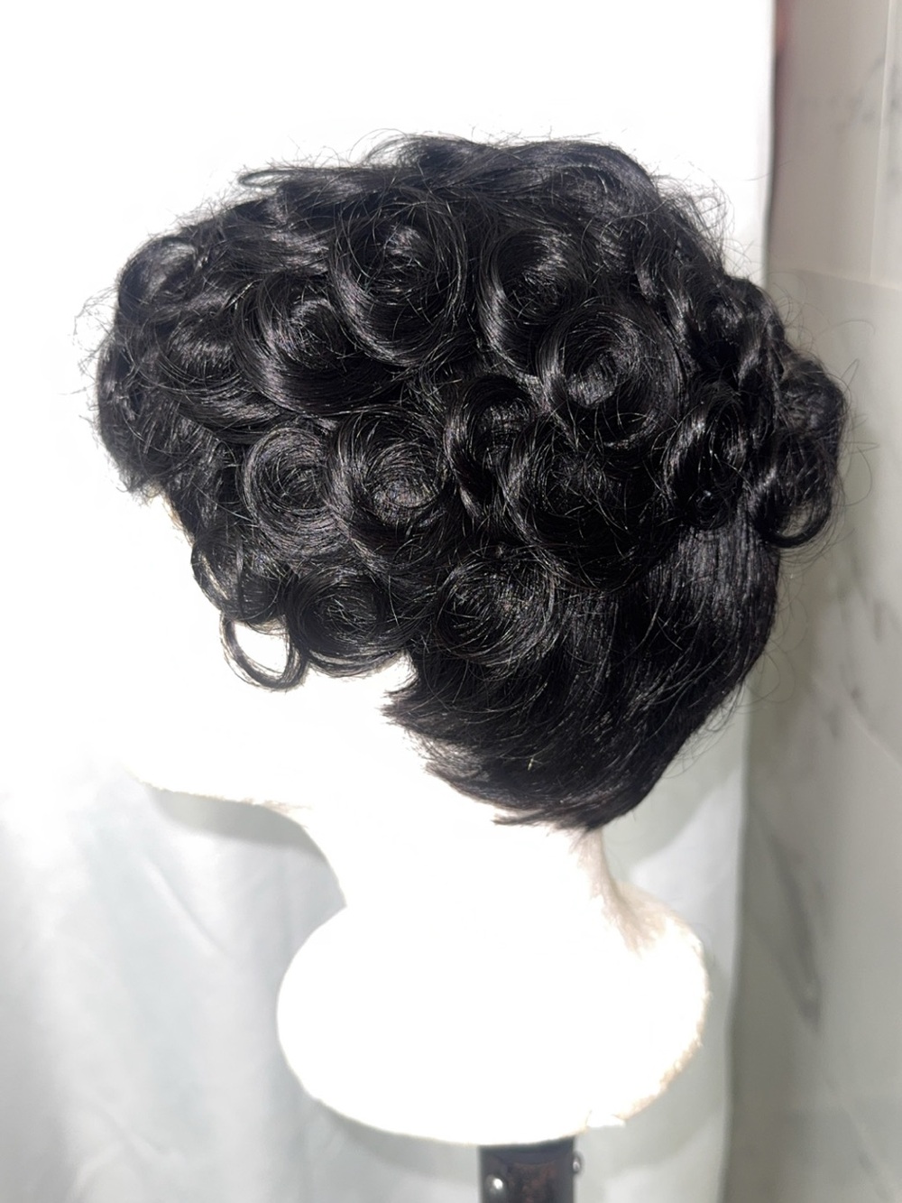 & Other Stories Black Curly Short Hairpiece